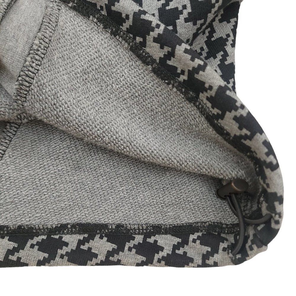 Adidas Ivy Park Halls of Ivy Cropped Hoodie Womens XS Plaid Houndstooth Cotton - Picture 10 of 11